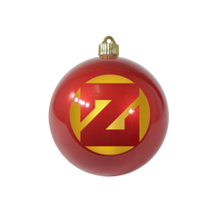 Gold Z Red Ornament